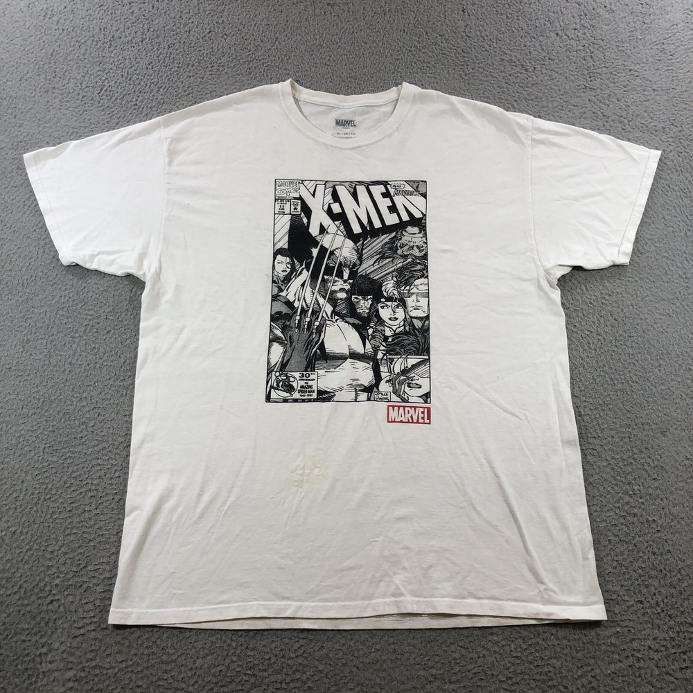 Marvel X Men's T Shirt Men's XL White